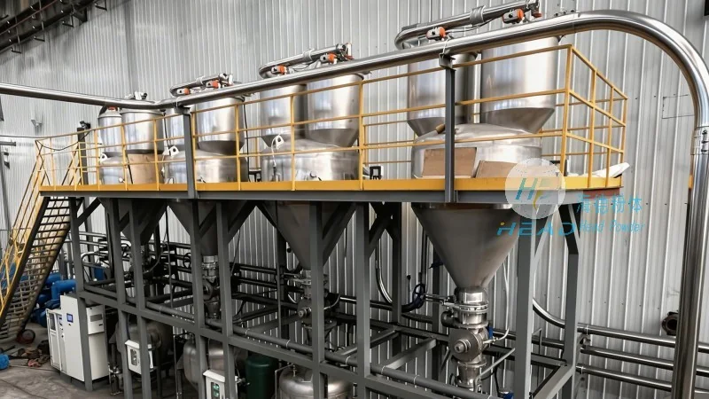 江苏淮安焦粉密闭防泄漏气力输送实例
